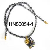 Hematite Elephant Pendant Beads Stone Chain Choker Fashion Women Necklace